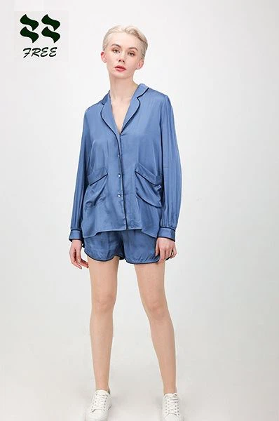 Pantaloncini da pigiama in seta da donna Fornitore di pigiami carini